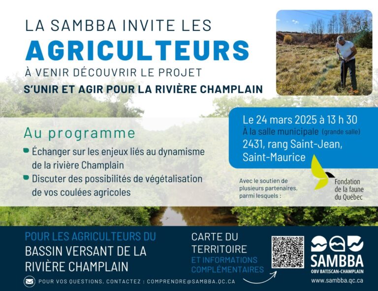 2025-03-24 Invitation agriculteurs - S'unir et agir pour la Champlain